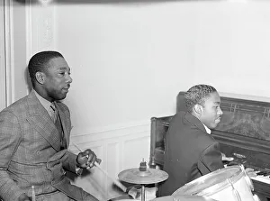 Portrait of Tommy Myles and John Malachi, Turkish Embassy, Washington, D.C. 1938. Creator: William Paul Gottlieb