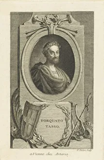 Ca 1770 Prints: Portrait of Torquato Tasso (1544-1595), ca 1770. Creator: Savart, Pierre (1737-1780)