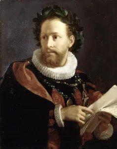 Portrait of Torquato Tasso (1544-1595), 1864. Creator: Pezzotta, Giovanni (1838-1911)