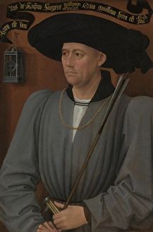 Tournament Prints: Portrait of a Tournament Judge, 1450. Creator: Rogier Van der Weyden