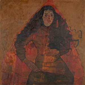 Engel Prints: Portrait of Trude Engel, c. 1913. Creator: Schiele, Egon (1890-1918)