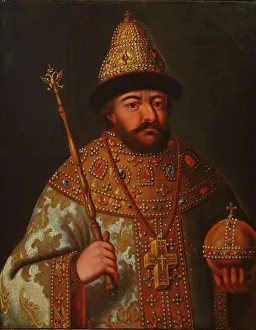 Kuskovo Prints: Portrait of Tsar Boris Feodorovich Godunov of Russia (1552-1605)