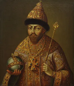 National Assembly Prints: Portrait of the Tsar Michail I Fyodorovich of Russia (1596-1645)