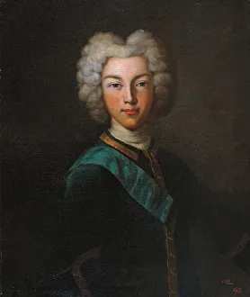 Portrait of the Tsar Peter II of Russia (1715-1730), End 1720s. Artist: Luedden, Johann Paul (?-1739)