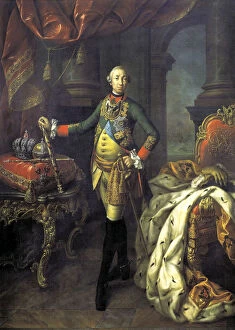 Portrait of Tsar Peter III, 1762. Artist: Aleksei Petrovich Antropov