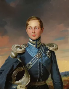 Romanov Collection: Portrait of Tsarevich Alexander Nikolaevich of Russia (1818-1881). Creator: Stieler