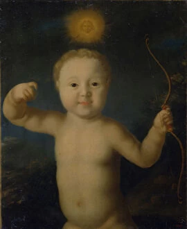 Images Dated 13th June 2013: Portrait of Tsarevich Peter Petrovich of Russia (1715-1719) as Cupid, 1772