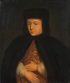Alexis Of Russia Collection: Portrait of the Tsarina Natalia Naryshkina (1651-1694), wife of tsar Alexis I of Russia