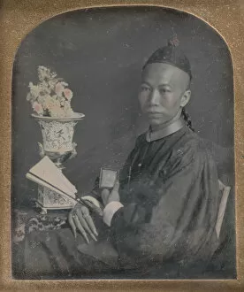 Nails Gallery: Portrait of Tsow Chaoong, 1847. Creator: Unknown