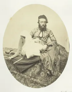Portrait, Turkish Summer Costume, 1857. Creator: Francis Frith Portrait, Turkish Summer Costume, 1857. Creator: Francis Frith