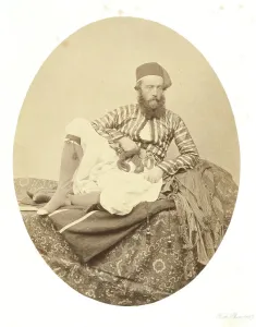 F Frith Co Prints: Portrait, Turkish Summer Costume, Printed c.1862. Creator: Francis Frith
