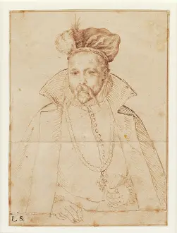 Brahe Prints: Portrait of Tycho Brahe (1546-1601). Creator: Gemperle, Tobias (1550-1587)