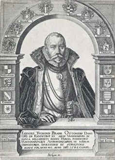 Portrait of Tycho Brahe (1546 - 1601), pub. 1586. Creator: Jacob de Gheyn after