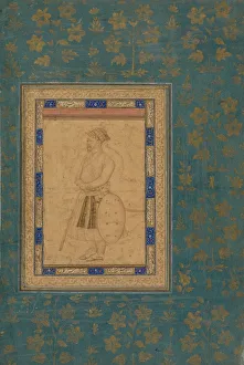 Portrait of an Unidentified Noble from Shah Jahans Court, c. 1640-1650. Creator: Unknown