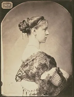 Pierre Petit Prints: Portrait of an Unidentified Woman, about 1860. Creator: Pierre Petit