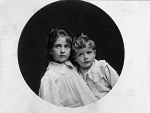 Lestrange Robert Augustus Henry Prints: Portrait of two unknown children, c1900s
