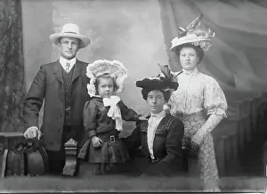 Sunday Best Prints: Portrait of unknown family, 1906