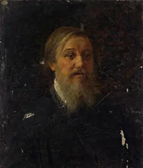 Estonia Prints: Portrait of an Unknown Man, 1881. Creator: Johann Koler