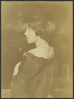 Headband Prints: Portrait of an Unknown Woman, about 1900. Creator: Franz von Stuck