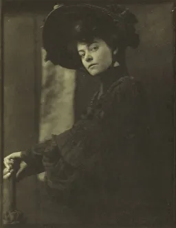 Kasebier Gertrude Prints: Portrait of an Unknown Woman, 1904. Creator: Gertrude Kasebier