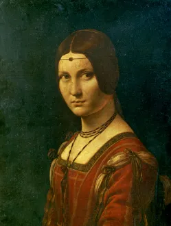 Portrait of an Unknown Woman (La Belle Ferroniere), c1490. Artist: Leonardo da Vinci