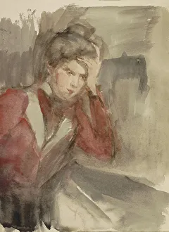 The Unknown Prints: Portrait of an unknown young woman, c. 1890-c. 1920. Creator: Isaac Lazerus Israels