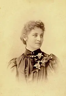 1901 Prints: Portrait of an unknown young woman. Creator: J.S. Wiley