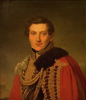 Neoclassical Prints: Portrait of V. Lanskoy, 1811. Creator: Henri-Francois Riesener