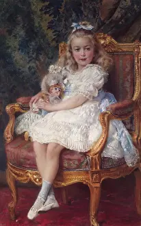 Legs Crossed Prints: Portrait of Varvara Bibikova, 1900. Creator: Konstantin Makovsky