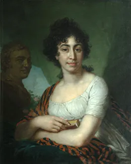Portrait of Varvara Monycharova (Arapetova?). Artist: Borovikovsky, Vladimir Lukich (1757-1825) Portrait of Varvara Monycharova (Arapetova?). Artist: Borovikovsky, Vladimir Lukich (1757-1825)