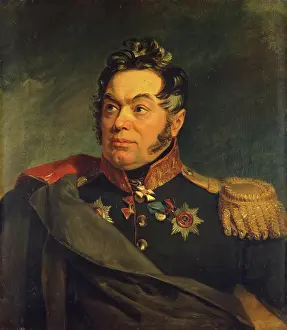 Sideburns Prints: Portrait of Vasily D. Laptev (1758-1825), 1822. Creator: George Dawe