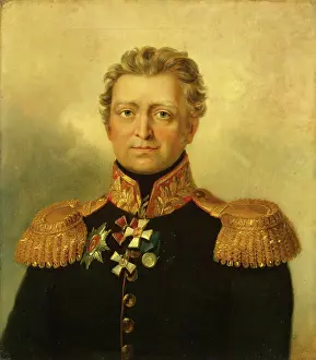 Workshop Of Prints: Portrait of Vasily I. Harpe (1765-1814), 1823. Creator: Workshop of George Dawe