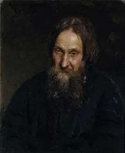 Portrait of Vasily Kirillovich Syutayev (1819-1892), 1882. Artist: Repin, Ilya Yefimovich (1844-1930) Portrait of Vasily Kirillovich Syutayev (1819-1892), 1882. Artist: Repin, Ilya Yefimovich (1844-1930)