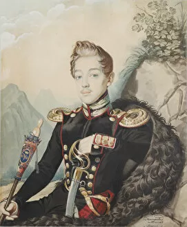 State Hermitage Gallery: Portrait of Vasily Petrovich Milyukov (1814-1872), 1839. Creator: Hampeln, Carl, von