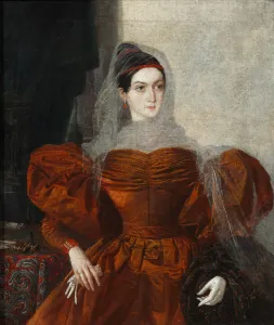State Museum Of As Pushkin Prints: Portrait of Vera Alexandrovna Nashchokina (1811-1900), End 1830s