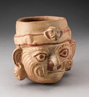Portrait Vessel of a Head, 100 B. C. / A. D. 500. Creator: Unknown