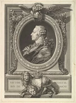 Augustin Of Saint Aubin Gallery: Portrait of Victor Amadeus III, King of Sardinia, 1777. Creator: Augustin de Saint-Aubin