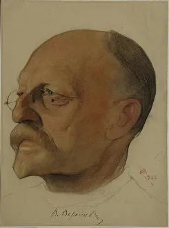 Sanguine Prints: Portrait of Vikenty Vikentyevich Veresaev (1867-1945)