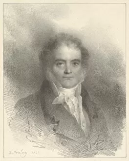 Cravat Gallery: Portrait of Villeau, 1818. Creator: Jean-Baptiste Isabey