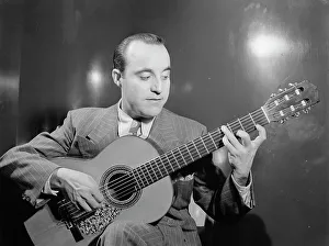 Portrait of Vincente Gomez, Café Society Uptown(?), New York, N.Y. ca. June 1946. Creator: William Paul Gottlieb