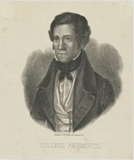 Portrait of Vincenz Priessnitz (1799-1851), c. 1840. Creator: Anonymous