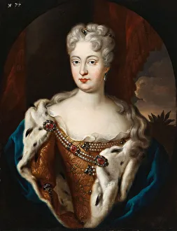George 1697 1776 Prints: Portrait of Violante Beatrice of Bavaria (1673-1731)