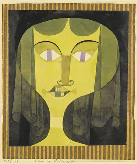 Portrait of a violet-eyed woman. Artist: Klee, Paul (1879-1940)