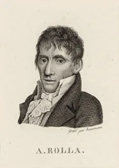 Portrait of the violinist and composer Alessandro Rolla (1757-1841), 1790. Creator: Anonymous