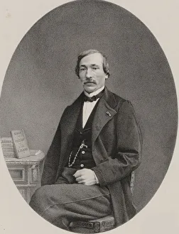 Portrait of the violinist and composer Delphin Alard (1815-1888), 1870. Creator: Anonymous