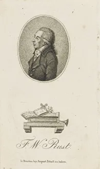 1800 Prints: Portrait of the violinist and composer Friedrich Wilhelm Rust (1739-1796), c. 1800