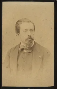 Muzeum Narodowe Prints: Portrait of the violinist and composer Henryk Wieniawski (1835-1880). Creator: Mieczkowski