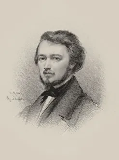 Leonard Prints: Portrait of the violinist and composer Hubert Leonard (1819-1890), 1850. Creator: Fajans