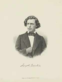 Portrait of the violinist and composer Joseph Joachim (1831-1907), ca 1855. Creator: Anonymous