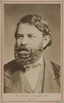 Portrait of the violinist and composer Joseph Joachim (1831-1907), 1870s